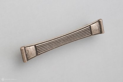 Orient мебельная ручка-скоба 128 мм состаренное серебро