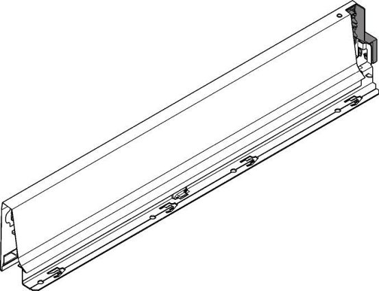 TANDEMBOX intivo/antaro, царга М 83/450мм, черная, лев.