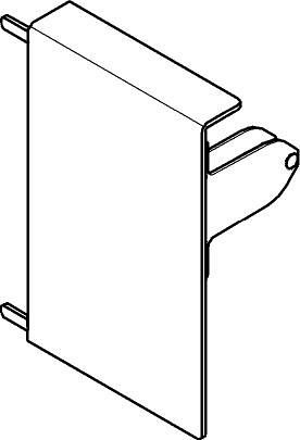 TANDEMBOX intivo, крепление передней панели высотой М (96мм), белое, прав.