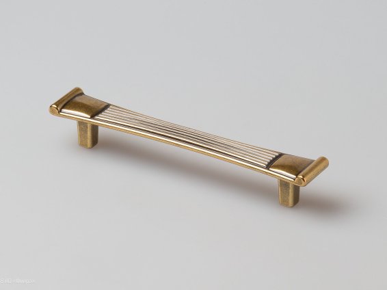 Orient мебельная ручка-скоба 128 мм состаренное золото
