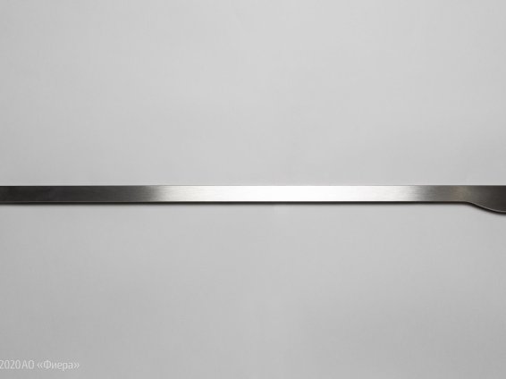 586 вертикальная мебельная ручка-профиль 3000 мм нержавеющая сталь