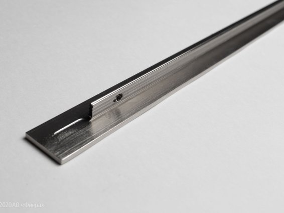 586 вертикальная мебельная ручка-профиль 3000 мм нержавеющая сталь