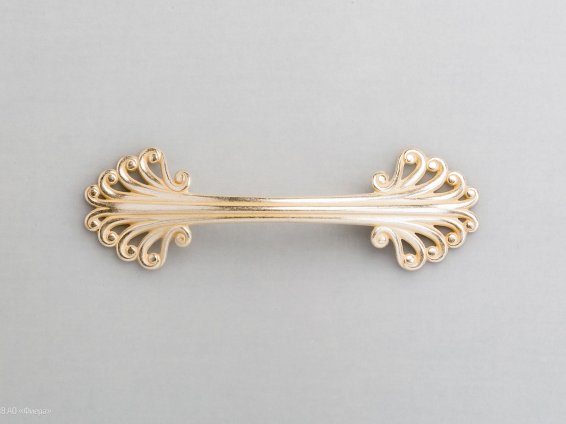 Zar мебельная ручка-скоба 96 мм восточное серебро