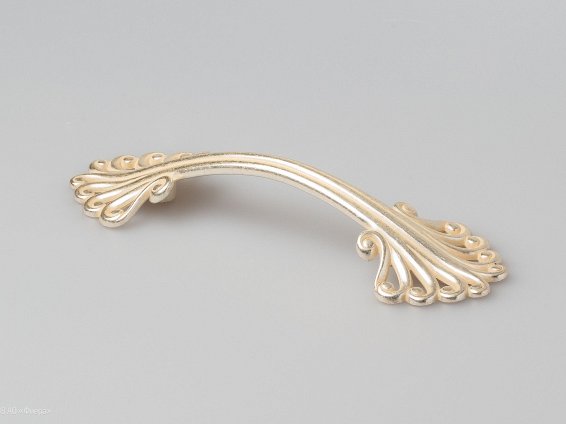 Zar мебельная ручка-скоба 96 мм восточное серебро