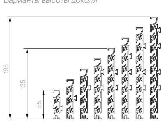 Нижняя ламель, серебро, 5 метров