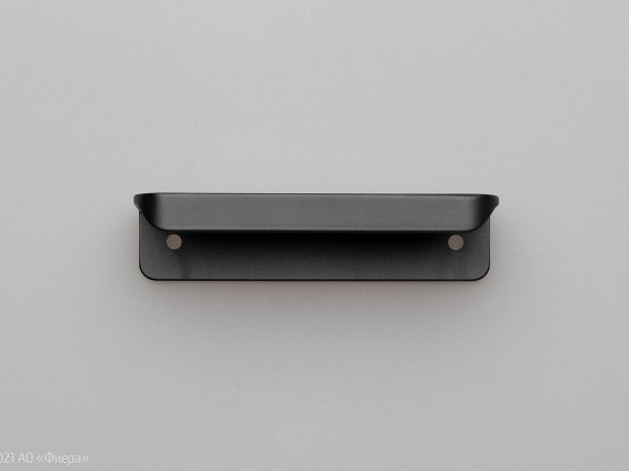 WMN450 торцевая мебельная ручка-профиль 100 мм черный матовый