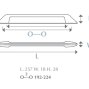 Quadra мебельная ручка-скоба 192-224 мм нержавеющая сталь