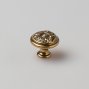 WPO2028 мебельная ручка-кнопка диаметр 30 мм состаренное золото