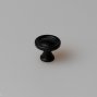 WPO841 мебельная ручка-кнопка диаметр 25 мм черный матовый