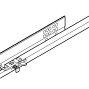 TANDEM с BLUMOTION для боковин 11-16 мм, частичного выдвижения, 30кг, 360мм, лев.