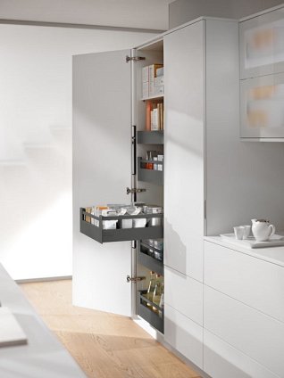 Внутренний ящик TANDEMBOX antaro TIP-ON BLUMOTION (высота D 224, глубина 350 мм, до 10-30 кг), серый орион